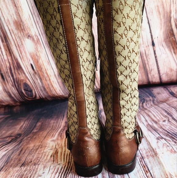 Anne Klein Tan and Brown Western Boots - Picture 6 of 7